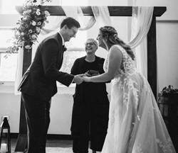 Leduc Marriage Commissioner, Shaughan Whalen offers civil wedding indoors or outside.